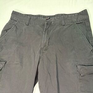 Tesla Mens Black Cargo Pants 40x32 Cotton‎ Comfort Utility Workwear Casual